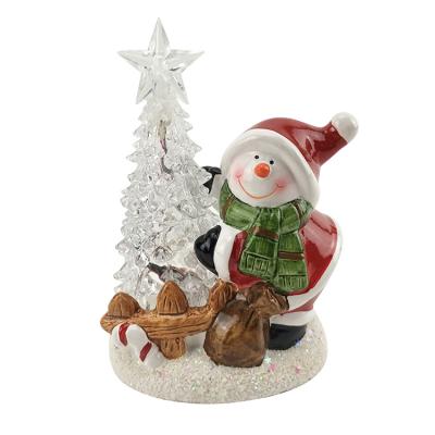 China CLASSIC Christmas Craft Supplies Resin Snowman Christmas Crafts DIY Decoration for sale