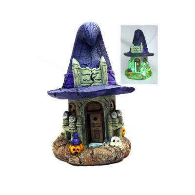 China Outdoor Europe Halloween Decorations Resin LED Lights In Haunted House Halloween Girls for sale