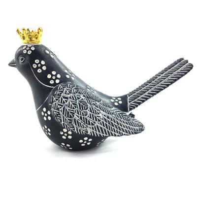 China Europe best selling mini garden home decoration resin bird sculpture animal statue factory direct sales for sale