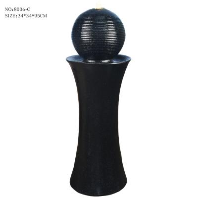 China Nordic style contemporary water fountain morden home luxury decor fountain ball rolling indoor water fountain for sale