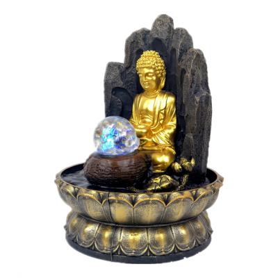 China Custom Buddha Indoor Outdoor Fountain Europe Water Table Garden Inside Decor Sale for sale