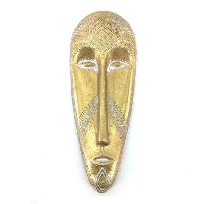 China Custom Ethnic Style Resin Tribal African Face Sculpture Home Decor From Europe for sale