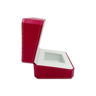 China Luxury Red Cardboard Watch Strap Box Customized Printing High Quality Packaging Paper Watch Boxes for sale