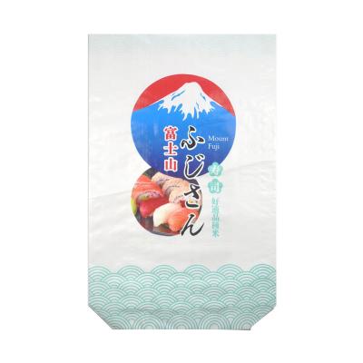 China PP Woven Block Bottom Valve Bag for Sushi Rice ， Food Packing Sacks Eco friendly for sale