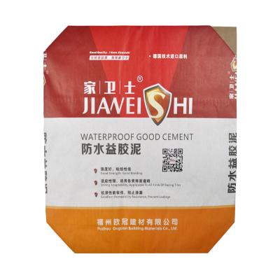 China 20kg Custom Multiwall Paper Bags , Cement Paper Bags Light Weight High Strength for sale