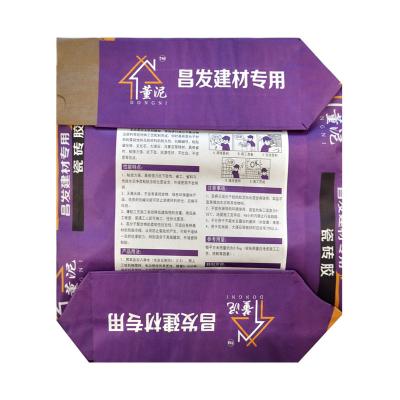 China Feuchtigkeitsfeste Kraftpapier-Papiertüten für Zement-Verpackung kundengebundenes Logo nehmen an zu verkaufen