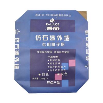 China 4 Ply External Valve Multiwall Kraft Paper Bags 20kg Load OEM / ODM Service for sale