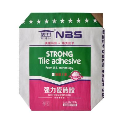 中国 弁のタイプ15kgの負荷クラフト紙は包装のタイルの接着剤のための袋を薄板にしました 販売のため