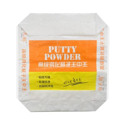 China Putty Powder Packing PP Valve Bag / Polypropylene Laminated Woven Sacks 20kg for sale