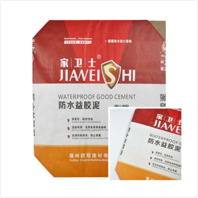 China Waterproof 20kg Recycled PP Valve Bag , PP Woven Packaging Bag for Cement for sale