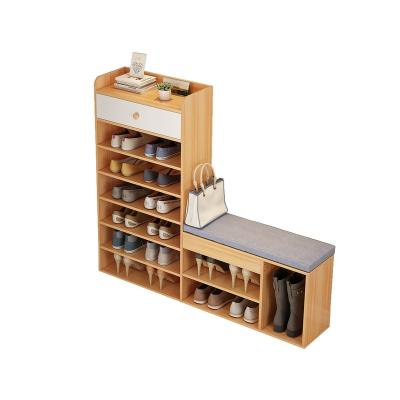 China Factory OEM (Size) Designs Adjustable Shoes Plastic Display Rack For Shop Closet Furniture Shoe Storage Cabinet for sale