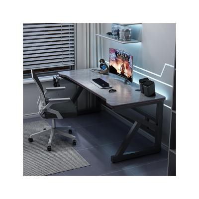 China (Size)Adjustable LED RGB Z Shaped Computer PC Gaming Desk Gaming Table For Internet Cafe Computer Desks for sale