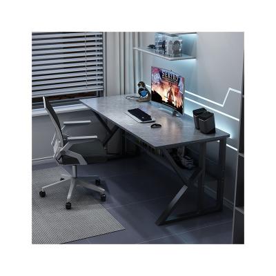 China (Size) Adjustable Easy Assemble Cheap Multifunctional Computer Desktop PC Game Table With Led for sale