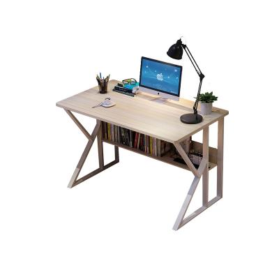 China Convertible Wooden Desk Study Writing Home Steel Wooden Computer Desk Table With Shelf And Drawers for sale