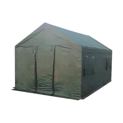 China Diagonal tying type Haoyu hotselling Printed Oxford Disaster Relief Tent Relief Shelter Tent for sale