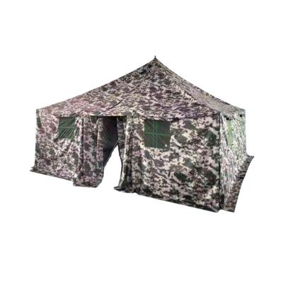 China Diagonal tying type Haoyu hotselling custom printed logo oxford relief tent disaster relief tent for sale