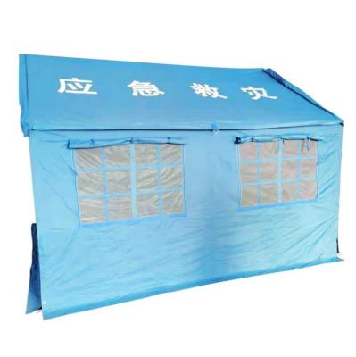 China Diagonal tying type Haoyu hotsale emergency rescue command tent disaster relief emergency shelter tent for sale