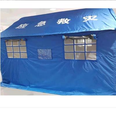 China Diagonal Bracing Type Haoyu Hotselling Oxford Waterproof Army Military Tents Save Space Large Emergency Tent for sale