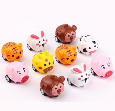 China Pull Back Toys Cute Pull Back Force Pull Back Car Mini Farm Animal Toys Kids Animal Favors,Brthday Gift for sale