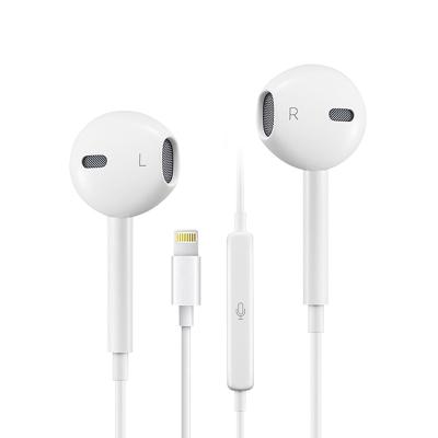 China original blue In-ear tooth earphone lightning port with MIC for apple lightning connector earbuds earphone for iphone 7 xr 8 x for sale