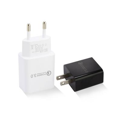 China Phone Charging Wholesale QC3.0 Plug EU/USA Fast Charger Wall Charger Adapter For Phone for sale