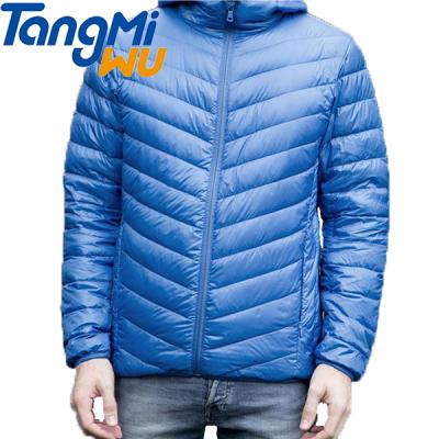 China Factory wholesale fashion winter coat QUICK DRY zip up stripper jackets unisex custom hooded duck down jacket for sale