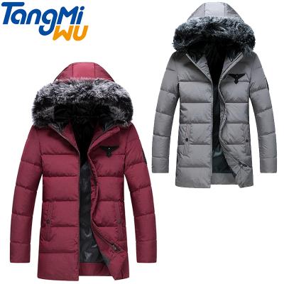 China TMW QUICK DRY long down jacket winter jacket deep warm down jacket men winter coated wellensteyn parkas fur coat along natural hood collar for sale