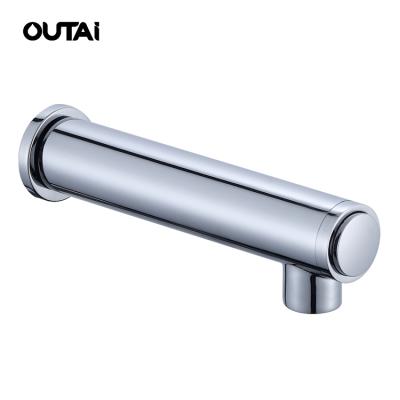 China Bathroom Faucets 304 Stainless Steel Switch Single Hole Basin Mixer Metered Basin Faucet for sale