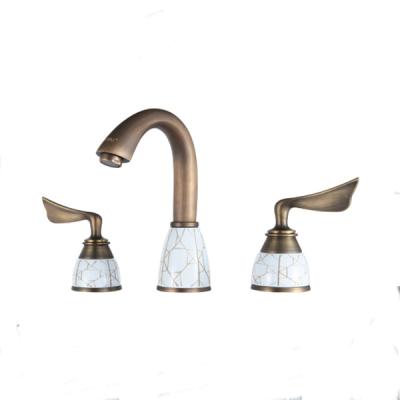 China Thermostatic Bathroom Sanitary Ware Faucets Antique Bronze Color UPC Brass Basin Faucet for sale