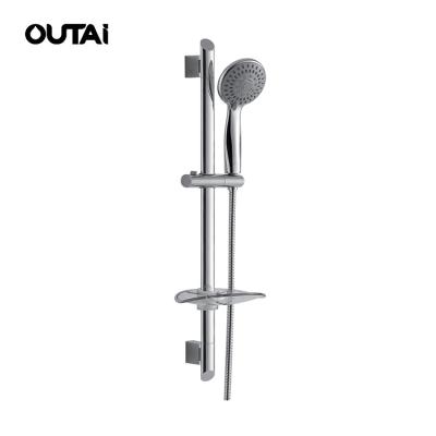 China With Height Cheap Adjustable Wall Mounted Brass Shower Head Diverter Bathroom Sliding Bar for sale