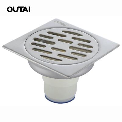 China /corrosion-resistant/super anti-clogging filtering /drainage works square sanitary ware anti-odor bathroom shower floor drainer bath accessories for sale