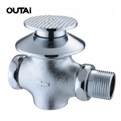 China Toilet Bathroom Accessories Water Saving Hand Control Toilet Pedal Concealed Drain Valve for sale