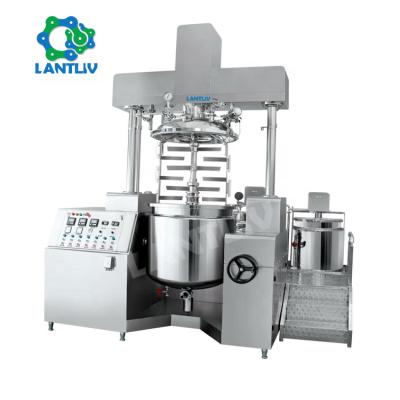 China 50-500L Hand Wash Mixer Shower Gel Body Lotion Vacuum Mixer Viscous Liquid Liquid Making Homogenizing Production Line For Gel for sale