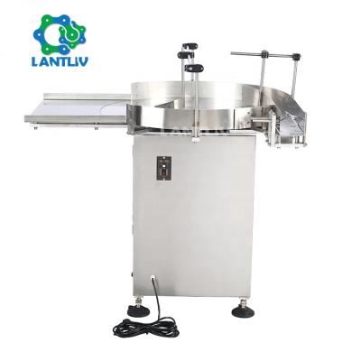 China Custom Cumulative Food Bottle Collect Lathe Table Feeder Rotary Empty Plastic Jar PET Bottle Unscrambler For Production Packing Line for sale