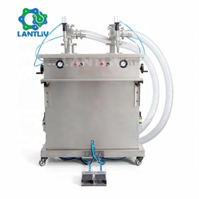 China Semi automatic liquid detergent food ointment filling machines vertical GMP standard 250ml two heads pneumatic filling machine for sale for sale