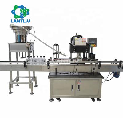 China Food Cosmetics Factory Automatic Twist Off Cap Machine Liquid Soap Shampoo Bottle Screw Caps Capping Machine With Vibration Sorter for sale