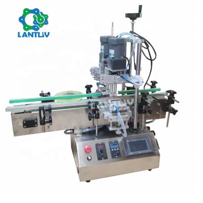 China Automatic food lotion small shampoo box lip gloss cosmetic tube liquid filling capping machine water bottle filling capping machine for sale