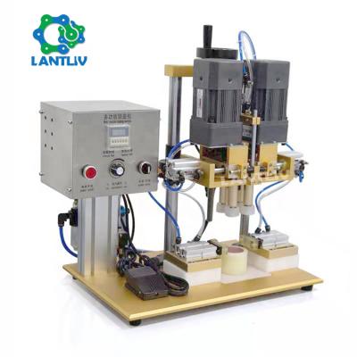 China Guangzhou Oil Capping Machine Pneumatic Beverage Bottle Lid Semi Automatic Screw Capper Machines Small For Plastic Caps for sale