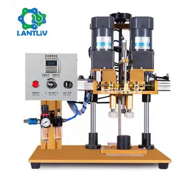 China Beverage 10-50mm Semi-automatic PVC Bezel Machine Mist Jet Capper Pilfer Soda Pilfer Soda Water Screwing PET Bottles Liquid Vials Locking Machine for sale