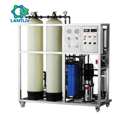 China Commercial filtration Lantliv 500 liter one stage reverse osmosis water treatment filter RO system water purification machine price for sale for sale