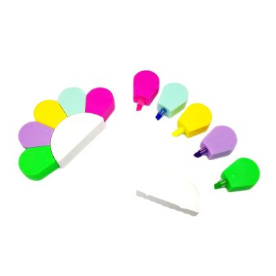 China office & School Markers Rainbow Shape Highlighter Bar Promotion Pen for Promotion and Gift for sale