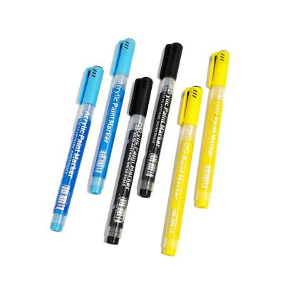 China Rocks Tip Acrylic Painting Art Water Based Fine Marker Pen Set For Drawing for sale