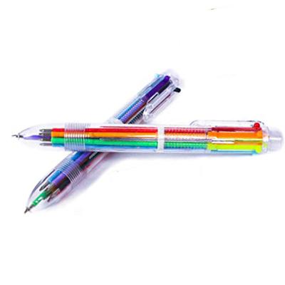 China Promotional Pen Hot sell multi-color retractable ballpoint pens in-1 ballpoint pens 6 6 0.5mm shuttle pens for sale