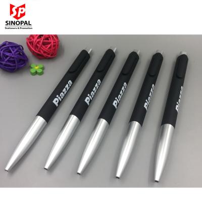 China Promotional Pen Free Sample Customized 0.7 mm Click Retractable Triangle Shaped Ball Pen For Promotion for sale