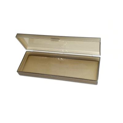 China Schools & Offices Rectangle PP Clear Plastic Pen Box For Pens And Pencil Cases for sale