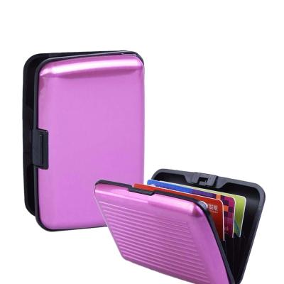 China Fashion Small MOQ RFID Blocking Waterproof Business ID Wallet Credit Card Holder for sale