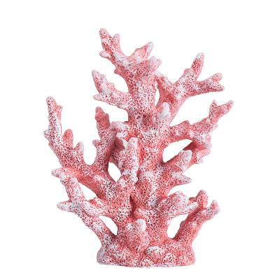 China Simulation Mediterranean resin Northern Europe style jewelry porch wine cabinet office hotel furnishings coral decoration for sale