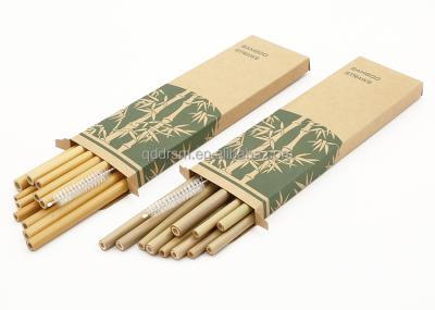 China Straw Set Bamboo Drinking Wheat Disposable Eco-Friendly Natural Bamboo Drinking Straw for sale