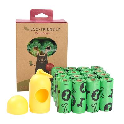 China Viable Wholesale Eco Friendly Biodegradable Compostable Dog Poop Waste Bags for sale