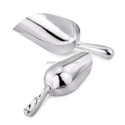 China Mini Ice Scoop Ice Bucket Stocked Aluminum Scoop for sale